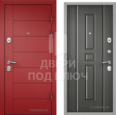 Входная утепленная дверь в дом ДПК-9708